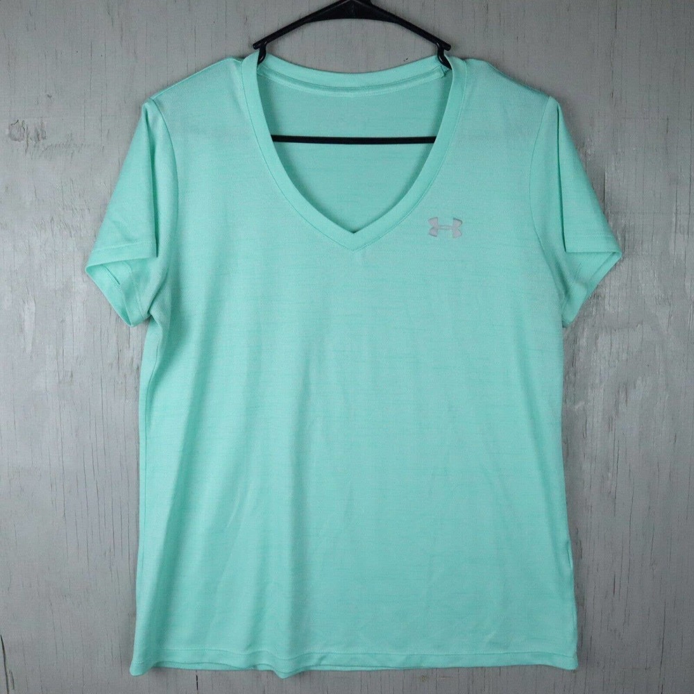 Under Armour Athletic Pullover Running Shirt Womens Size XL Blue